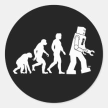 Pegatina de la evolución del robot
