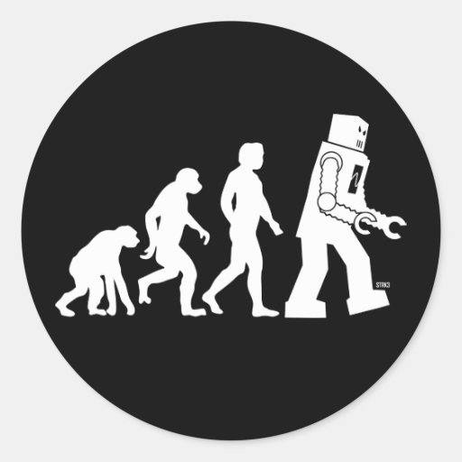 Pegatina de la evolución del robot