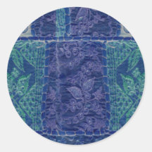 Pegatina de la fabricación de los azules claros