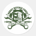 Pegatina de la fuerza de defensa del robot
