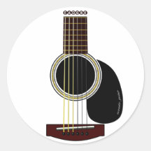 pegatina de la guitarra acústica