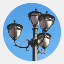 Pegatina de la lámpara de calle