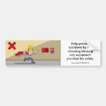 Pegatina de la prevención de accidentes 19 pegatina de parachoque