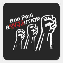 Pegatina de la revolución de Ron Paul