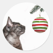 Pegatina de la tentación del navidad