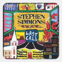 Pegatina de la última llamada de Stephen Simmons