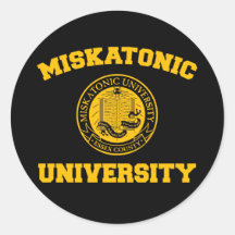 Pegatina de la universidad de Miskatonic
