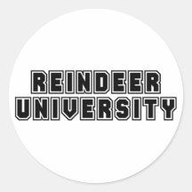 Pegatina de la universidad del reno