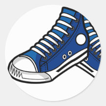Pegatina de la zapatilla de deporte del baloncesto