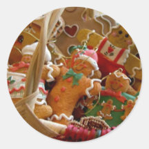 pegatina de las galletas del hombre de pan de jeng