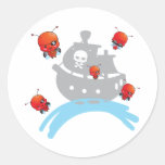 Pegatina de las mariquitas del pirata