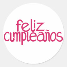 Pegatina de las rosas fuertes de Feliz Cumpleaños