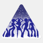 Pegatina de los bailarines del disco (triángulo)