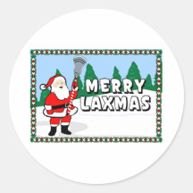 Pegatina de los diseños MerryLaxmas3 de LaCrosse