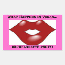 Pegatina de los labios de Vegas del fiesta de Bach