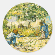 Pegatina de los primeros pasos de Van Gogh