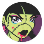 Pegatina de LoungeKat: zombi de los años 80 pegatinas