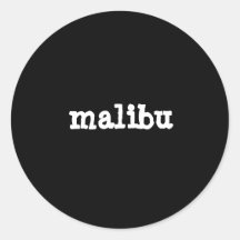 pegatina de malibu