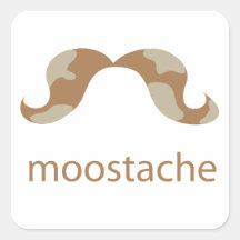 Pegatina de MOOstache