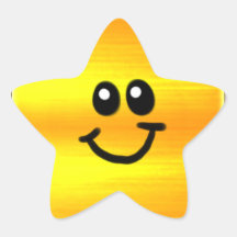 Pegatina de oro de la estrella