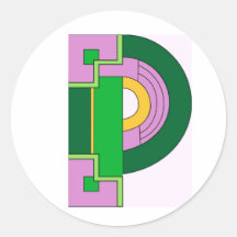 Pegatina de P