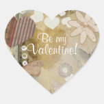 Pegatina de papel del amor