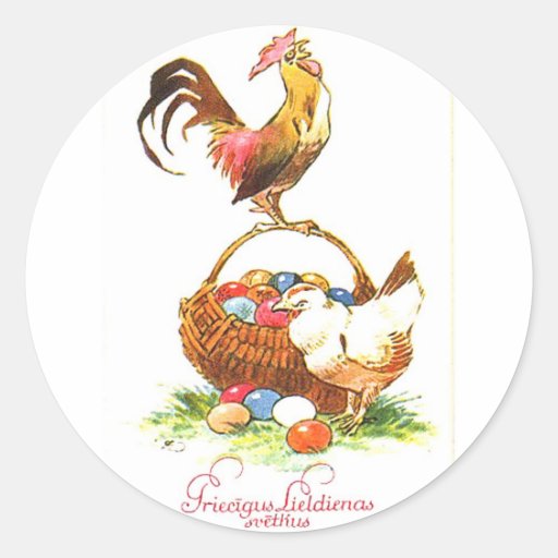 Pegatina de Pascua del Latvian