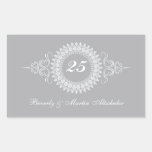 Pegatina de plata del aniversario del medallón