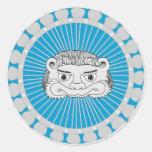 Pegatina de plata del león