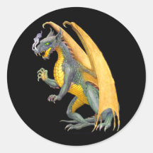Pegatina de respiración del dragón del fuego