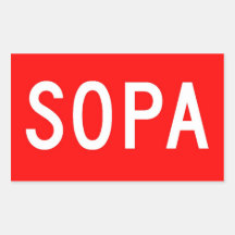 Pegatina de SOPA