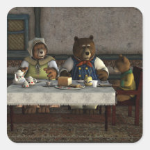 Pegatina de tres osos