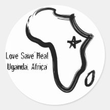 Pegatina de Uganda, África