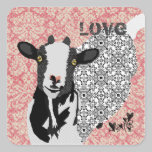 Pegatina del amor de Junebug pegatinas