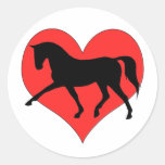 Pegatina del amor del Dressage