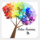 Pegatina del árbol de la conciencia del autismo