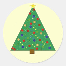 Pegatina del árbol de Navidad