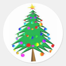 pegatina del árbol de navidad