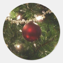 Pegatina del árbol de navidad I