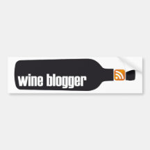 Pegatina del Blogger del vino Pegatina De Parachoque