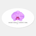Pegatina del boda de la orquídea