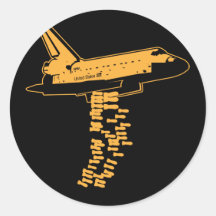 Pegatina del bombardero del transbordador espacial