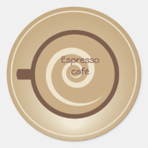 Pegatina del café