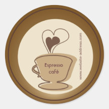 Pegatina del café