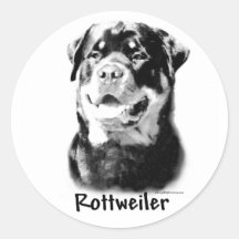 Pegatina del carbón de leña de Rottweiler