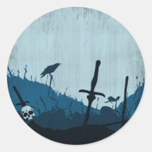 Pegatina del cementerio