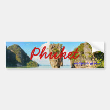 Pegatina del certificado de Phuket de la visita Etiqueta De Parachoque