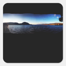 Pegatina del cielo azul de Lakeview