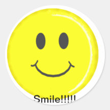 Pegatina del círculo de la sonrisa