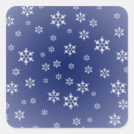 Pegatina del copo de nieve del invierno